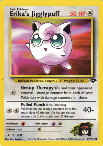 Erika's Jigglypuff 069 — Gym Challenge (Italian Pokémon TCG card)