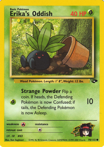 Erika's Oddish 070 — Gym Challenge (Italian Pokémon TCG card)