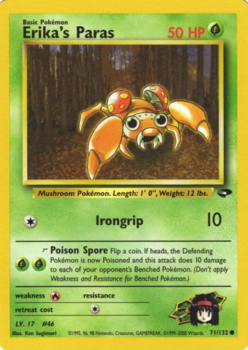 Erika's Paras 071 — Gym Challenge (Italian Pokémon TCG card)