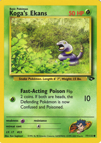 Koga's Ekans 077 — Gym Challenge (Italian Pokémon TCG card)