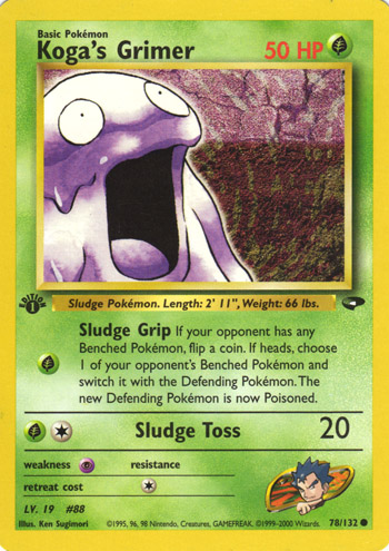 Koga's Grimer 078 — Gym Challenge (Italian Pokémon TCG card)