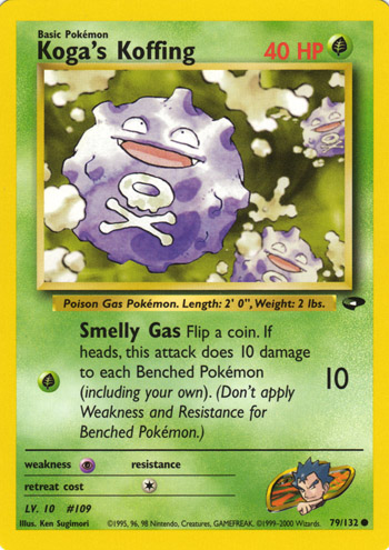 Koga's Koffing 079 — Gym Challenge (Italian Pokémon TCG card)