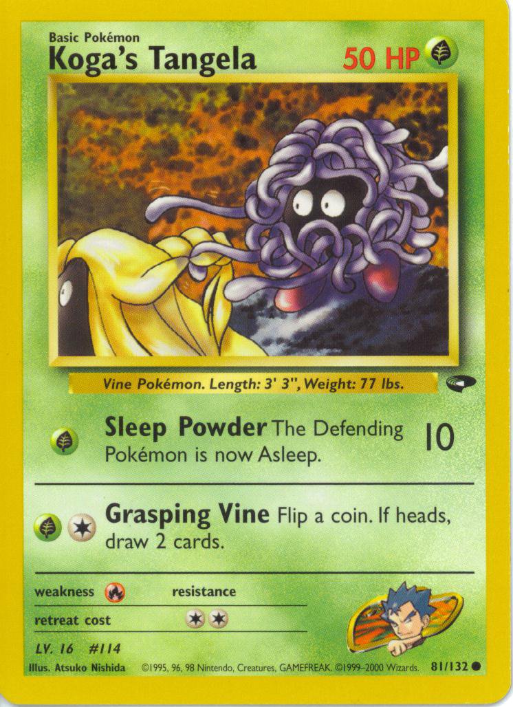Koga's Tangela 081 — Gym Challenge (Italian Pokémon TCG card)