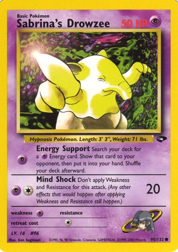 Sabrina's Drowzee 095 — Gym Challenge (Italian Pokémon TCG card)