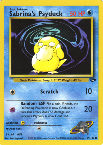Sabrina's Psyduck 099 — Gym Challenge (Italian Pokémon TCG card)