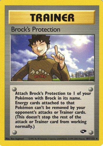 Brock's Protection 101 — Gym Challenge (Italian Pokémon TCG card)