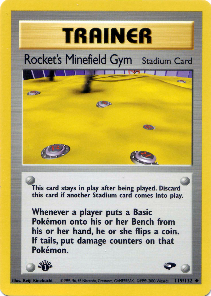Rocket's Minefield Gym 119 — Gym Challenge (Italian Pokémon TCG card)