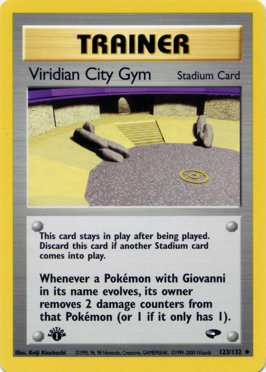 Viridian City Gym 123 — Gym Challenge (Italian Pokémon TCG card)