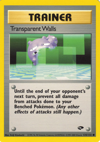 Transparent Walls 125 — Gym Challenge (Italian Pokémon TCG card)