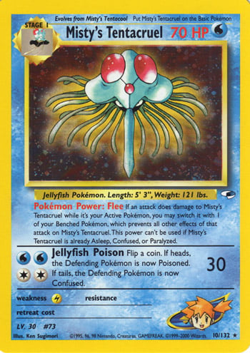 Misty's Tentacruel 010 — Gym Heroes (Italian Pokémon TCG card)