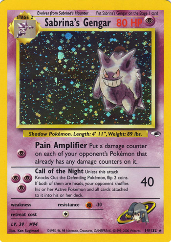 Sabrina's Gengar 014 — Gym Heroes (Italian Pokémon TCG card)