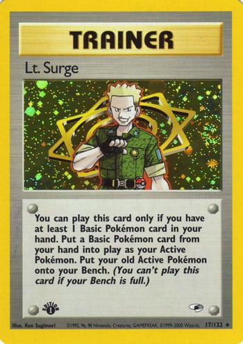 Lt. Surge 017 — Gym Heroes (Italian Pokémon TCG card)