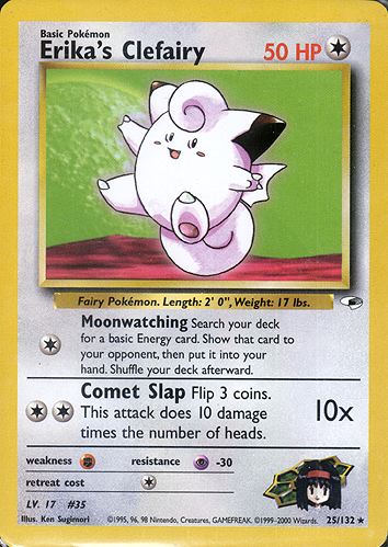 Erika's Clefairy 025 — Gym Heroes (Italian Pokémon TCG card)