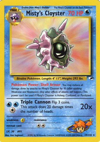 Misty's Cloyster 029 — Gym Heroes (Italian Pokémon TCG card)