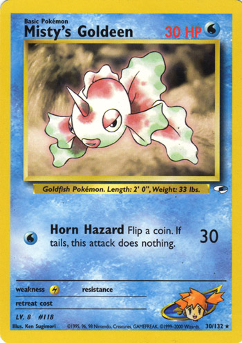 Misty's Goldeen 030 — Gym Heroes (Italian Pokémon TCG card)