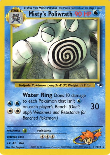 Misty's Poliwrath 031 — Gym Heroes (Italian Pokémon TCG card)