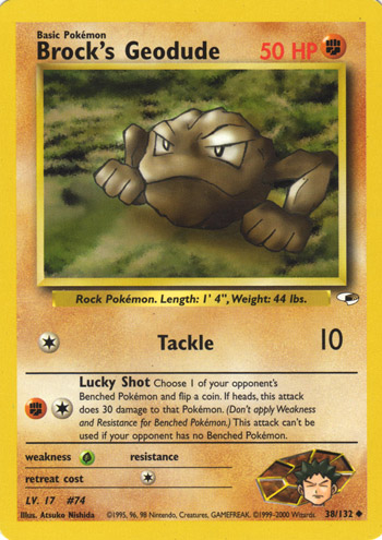 Brock's Geodude 038 — Gym Heroes (Italian Pokémon TCG card)