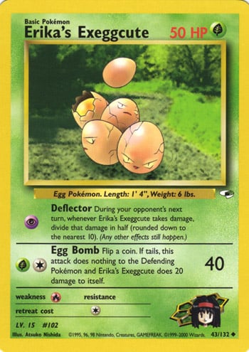Erika's Exeggcute 043 — Gym Heroes (Italian Pokémon TCG card)