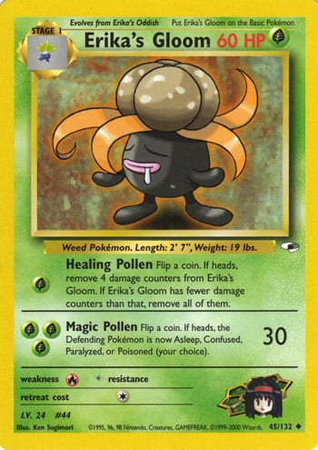 Erika's Gloom 045 — Gym Heroes (Italian Pokémon TCG card)
