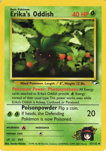 Erika's Oddish 047 — Gym Heroes (Italian Pokémon TCG card)