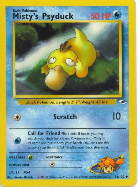 Misty's Psyduck 054 — Gym Heroes (Italian Pokémon TCG card)