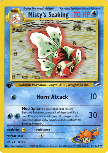 Misty's Seaking 055 — Gym Heroes (Italian Pokémon TCG card)
