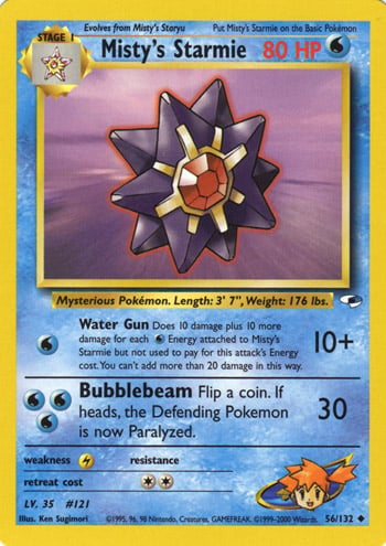 Misty's Starmie 056 — Gym Heroes (Italian Pokémon TCG card)