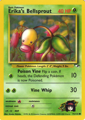 Erika's Bellsprout 075 — Gym Heroes (Italian Pokémon TCG card)