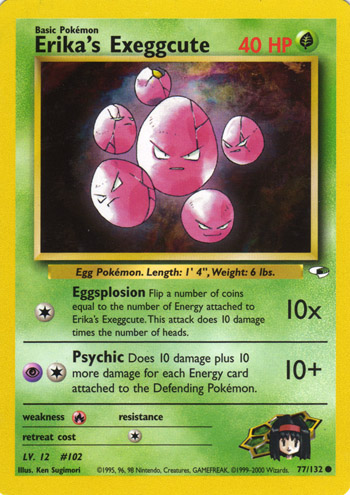 Erika's Exeggcute 077 — Gym Heroes (Italian Pokémon TCG card)