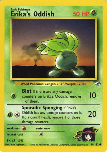 Erika's Oddish 078 — Gym Heroes (Italian Pokémon TCG card)