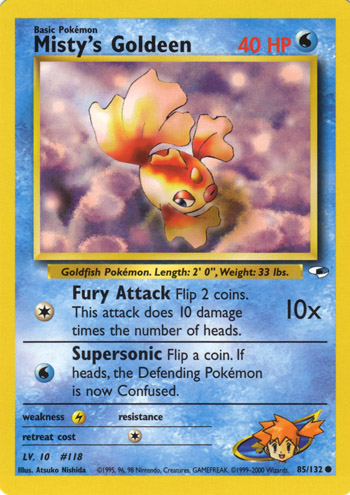 Misty's Goldeen 085 — Gym Heroes (Italian Pokémon TCG card)