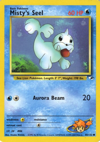 Misty's Seel 088 — Gym Heroes (Italian Pokémon TCG card)