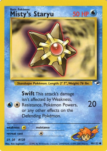 Misty's Staryu 090 — Gym Heroes (Italian Pokémon TCG card)