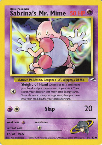 Sabrina's Mr. Mime 094 — Gym Heroes (Italian Pokémon TCG card)