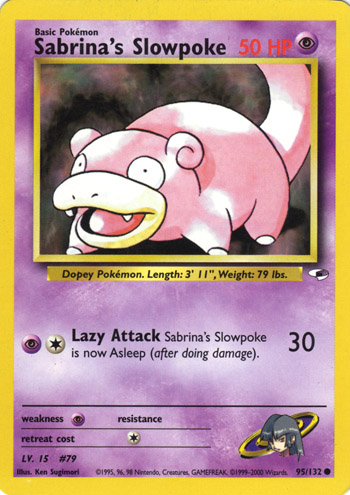Sabrina's Slowpoke 095 — Gym Heroes (Italian Pokémon TCG card)