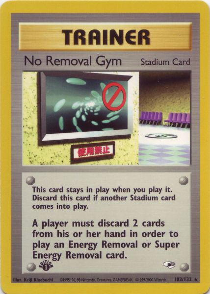 No Removal Gym 103 — Gym Heroes (Italian Pokémon TCG card)