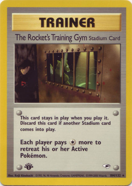 The Rocket's Training Gym 104 — Gym Heroes (Italian Pokémon TCG card)