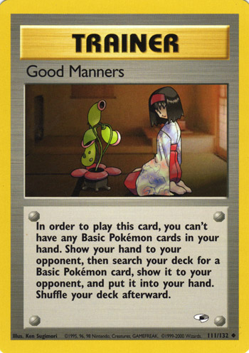 Good Manners 111 — Gym Heroes (Italian Pokémon TCG card)