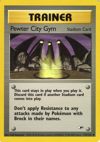 Pewter City Gym 115 — Gym Heroes (Italian Pokémon TCG card)
