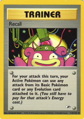 Recall 116 — Gym Heroes (Italian Pokémon TCG card)