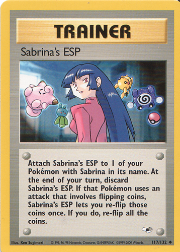 Sabrina's ESP 117 — Gym Heroes (Italian Pokémon TCG card)