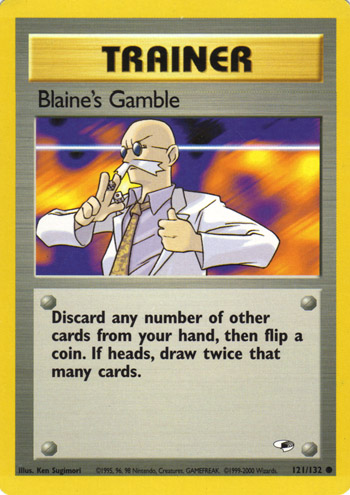 Blaine's Gamble 121 — Gym Heroes (Italian Pokémon TCG card)