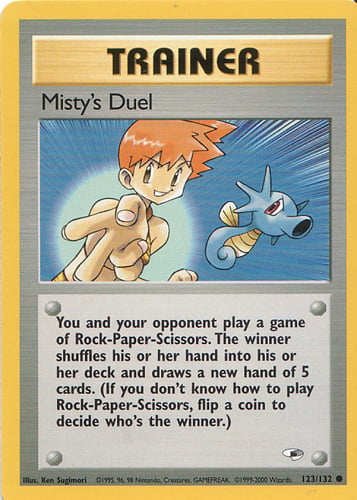 Misty's Duel 123 — Gym Heroes (Italian Pokémon TCG card)
