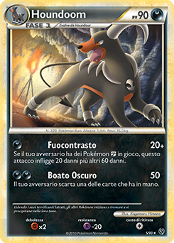 Houndoom 005 — Unerschrocken (Italian Pokémon TCG card)