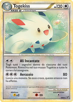 Togekiss 009 — Unerschrocken (Italian Pokémon TCG card)