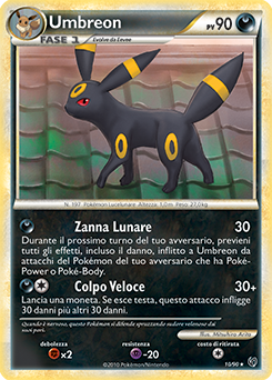 Umbreon 010 — Unerschrocken (Italian Pokémon TCG card)