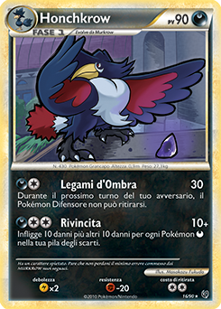 Honchkrow 016 — Unerschrocken (Italian Pokémon TCG card)