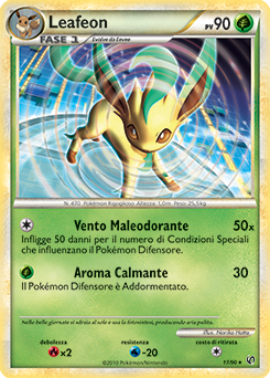 Leafeon 017 — Unerschrocken (Italian Pokémon TCG card)