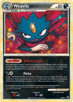 Weavile 025 — Unerschrocken (Italian Pokémon TCG card)