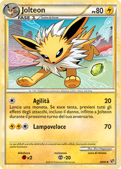 Jolteon 028 — Unerschrocken (Italian Pokémon TCG card)
